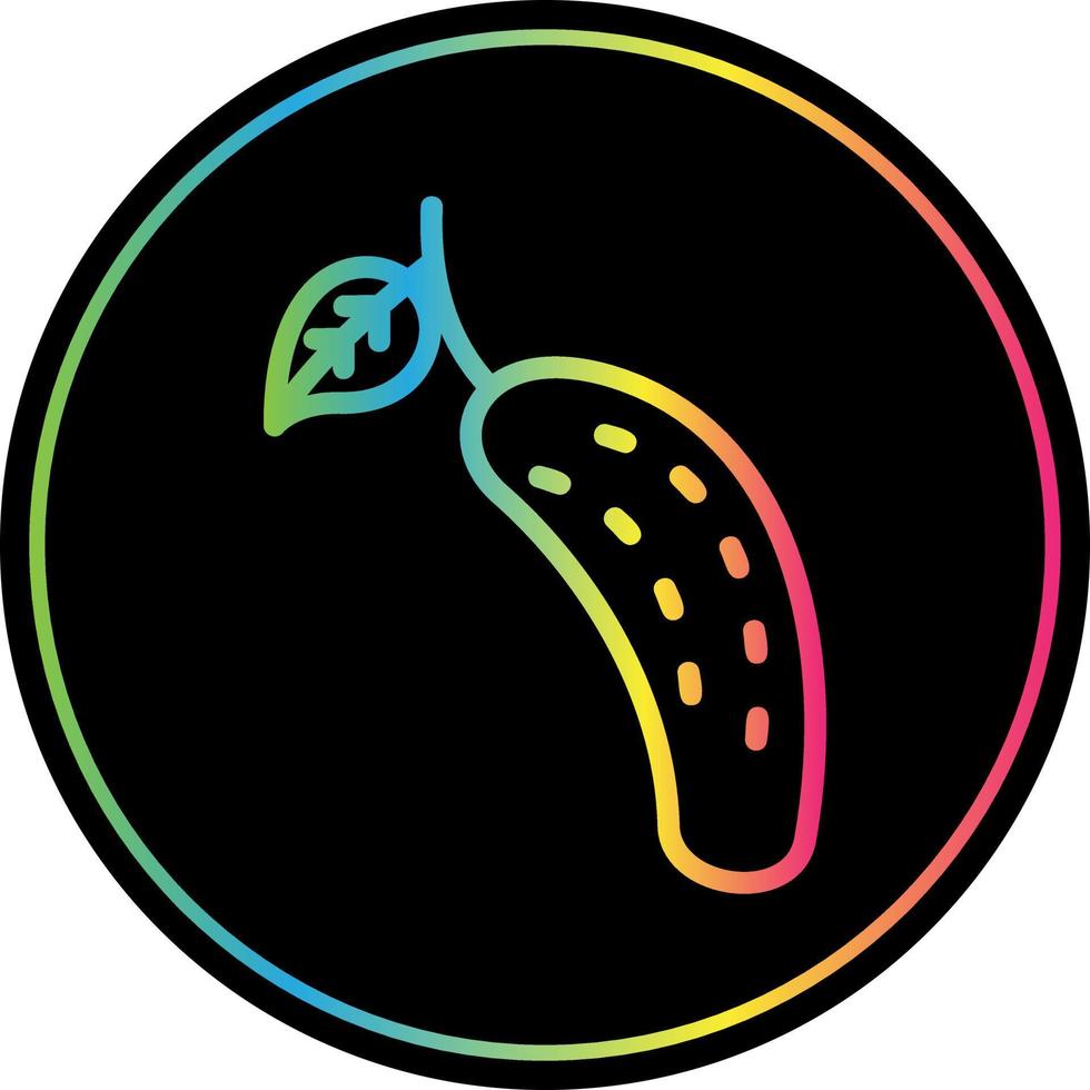 Cucumber Vector Icon Design