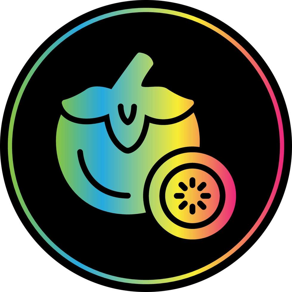 Persimmon Vector Icon Design