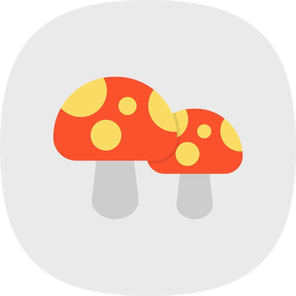 Mushroom Vector Icon Design