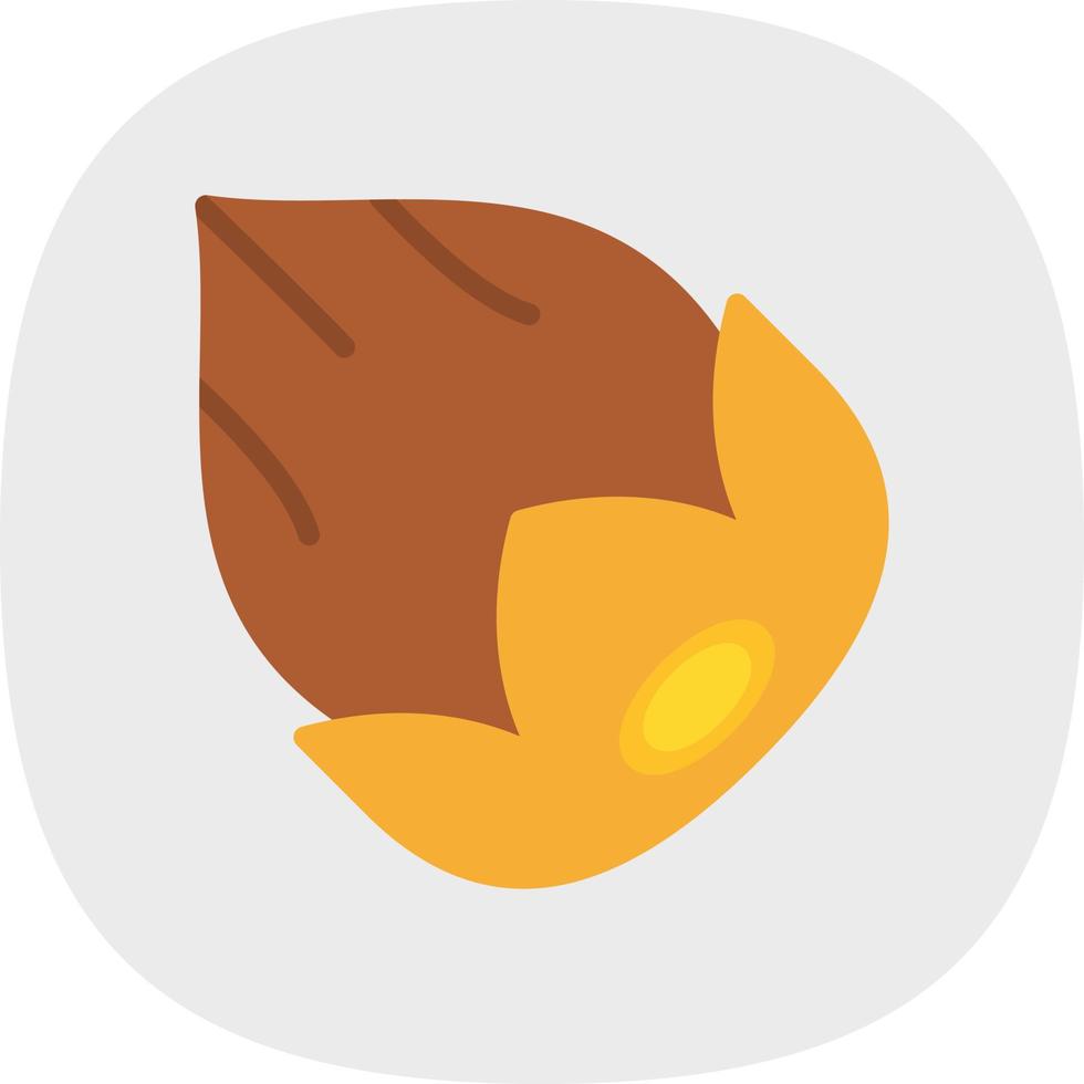 Hazelnut Vector Icon Design