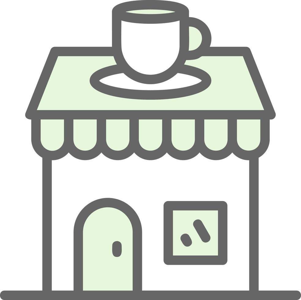 Coffee Shop Vector Icon Design