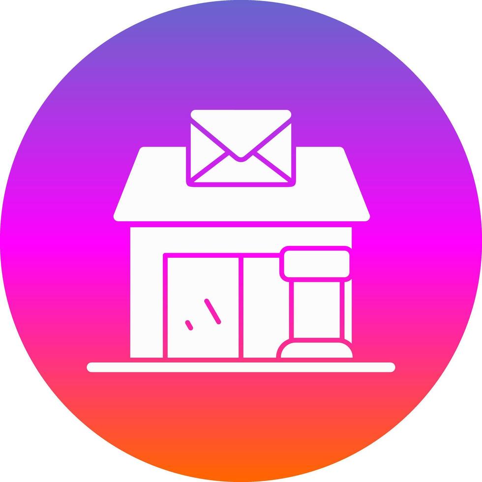 diseño de icono de vector de oficina de correos