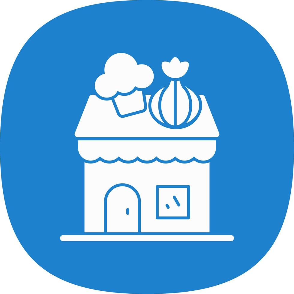 diseño de icono de vector de tienda de verduras