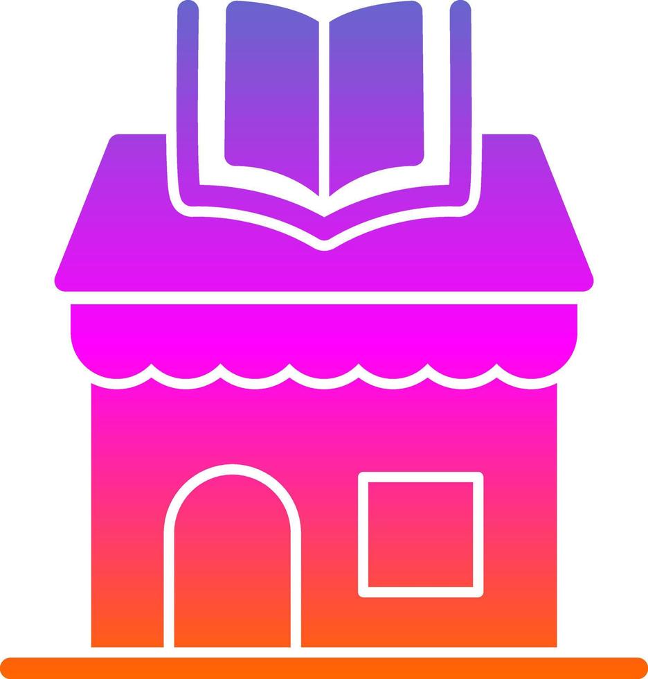 Book Shop Vector Icon Design