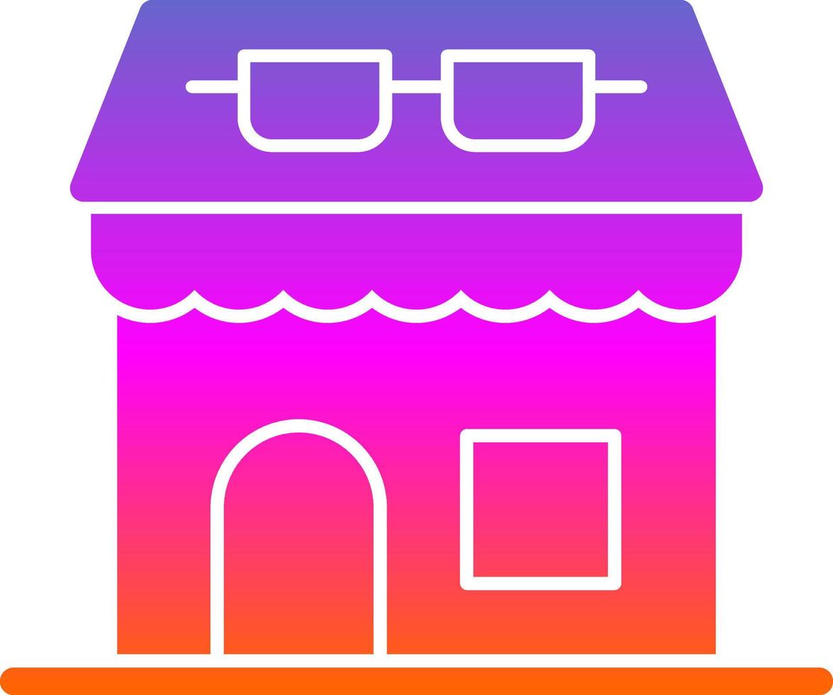 Optical Shop Vector Icon Design