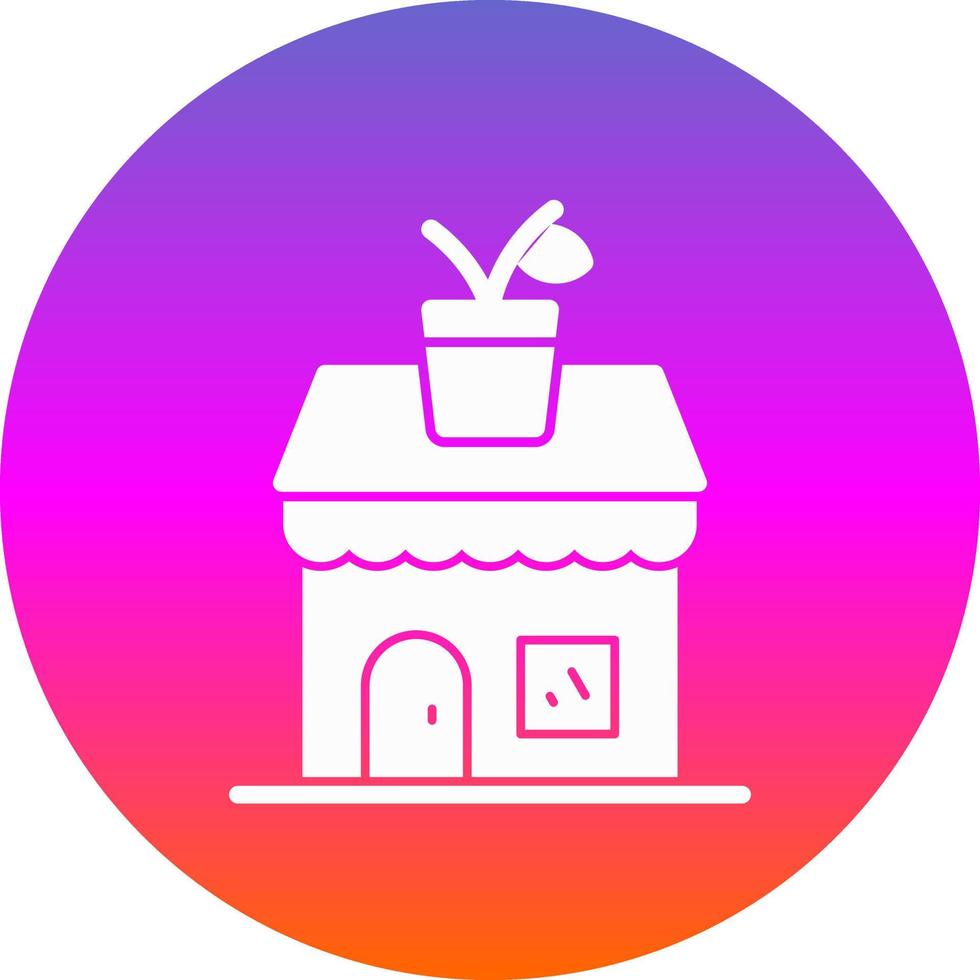 Plant Shop Vector Icon Design