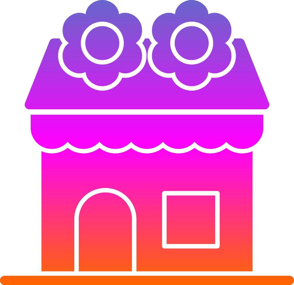 Flower Shop Vector Icon Design