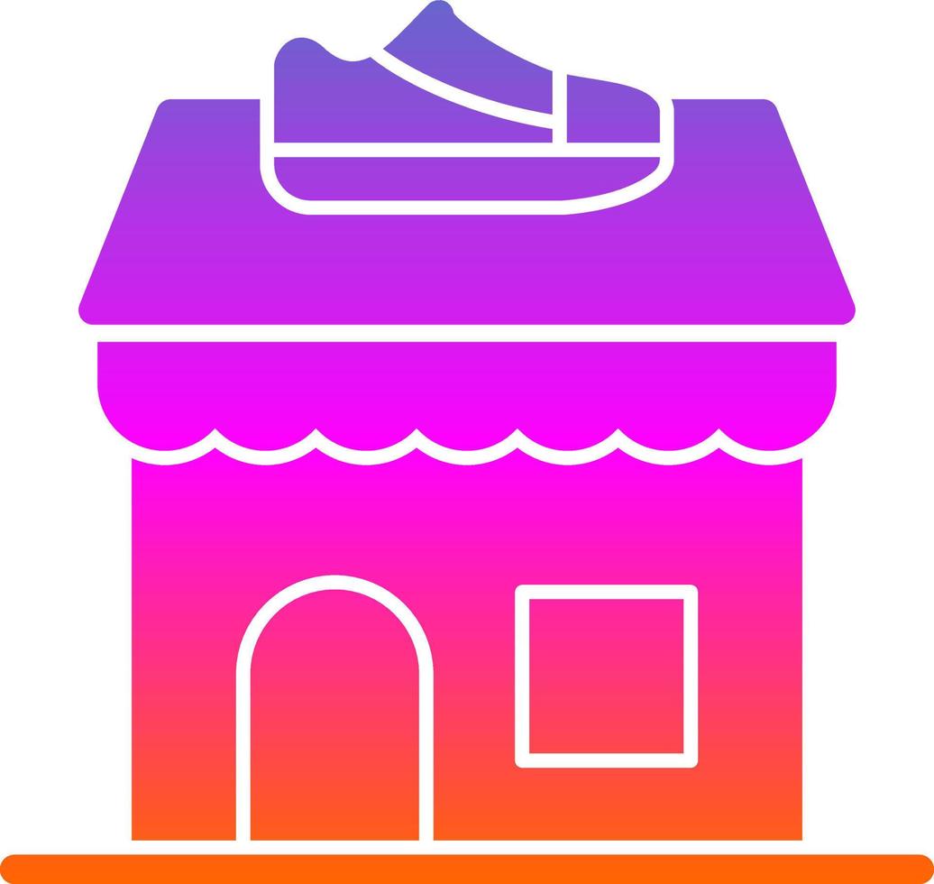 Shoe Shop Vector Icon Design