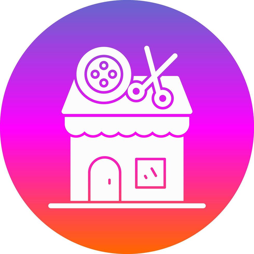 Tailor Shop Vector Icon Design