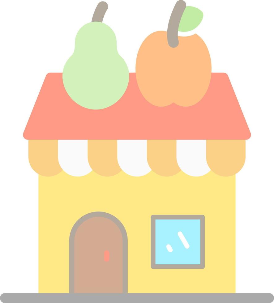 Fruits Shop Vector Icon Design