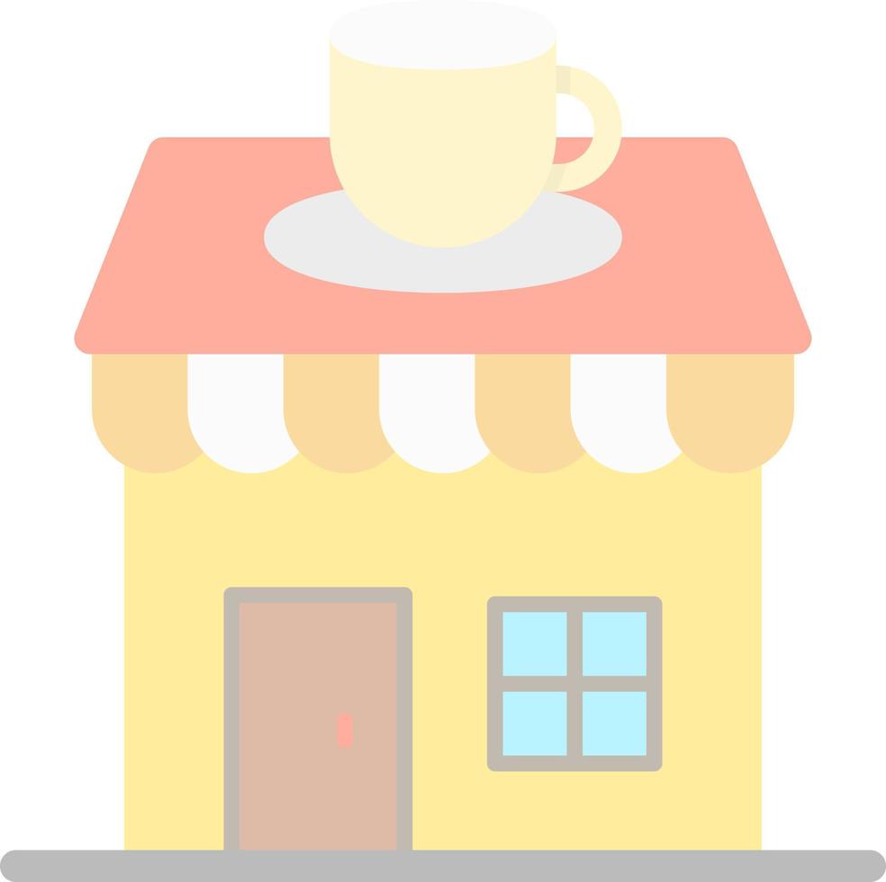 diseño de icono de vector de cafetería