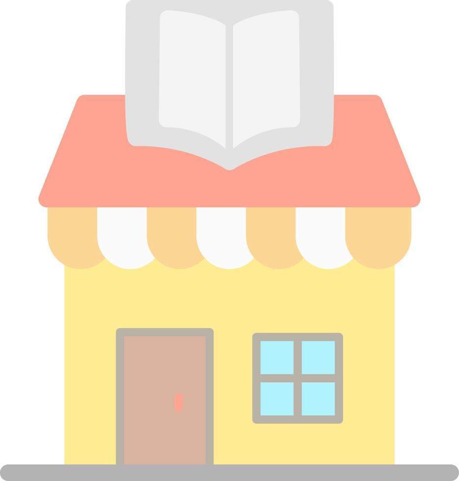 Book Shop Vector Icon Design