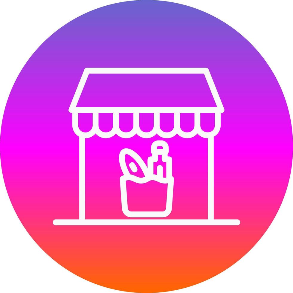 diseño de icono de vector de tienda de comestibles