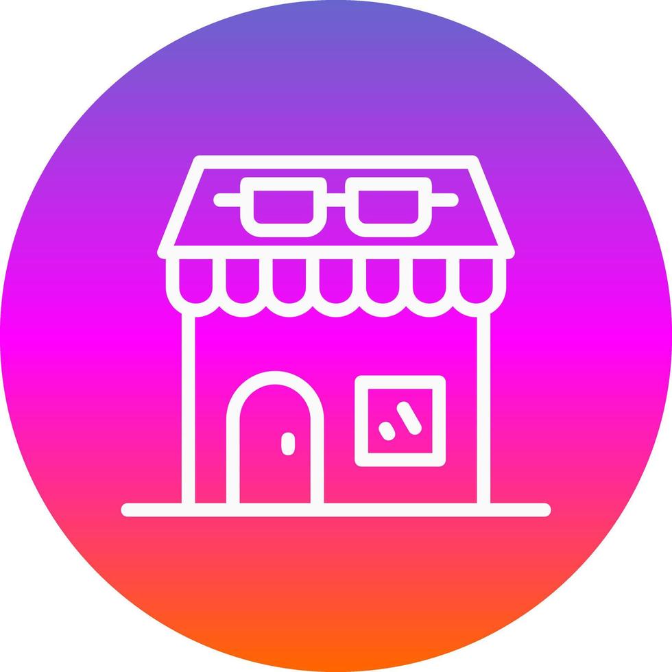 diseño de icono de vector de tienda óptica