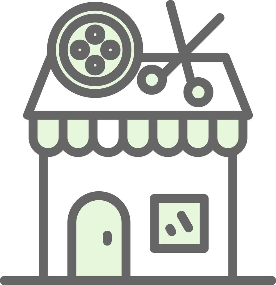 Tailor Shop Vector Icon Design
