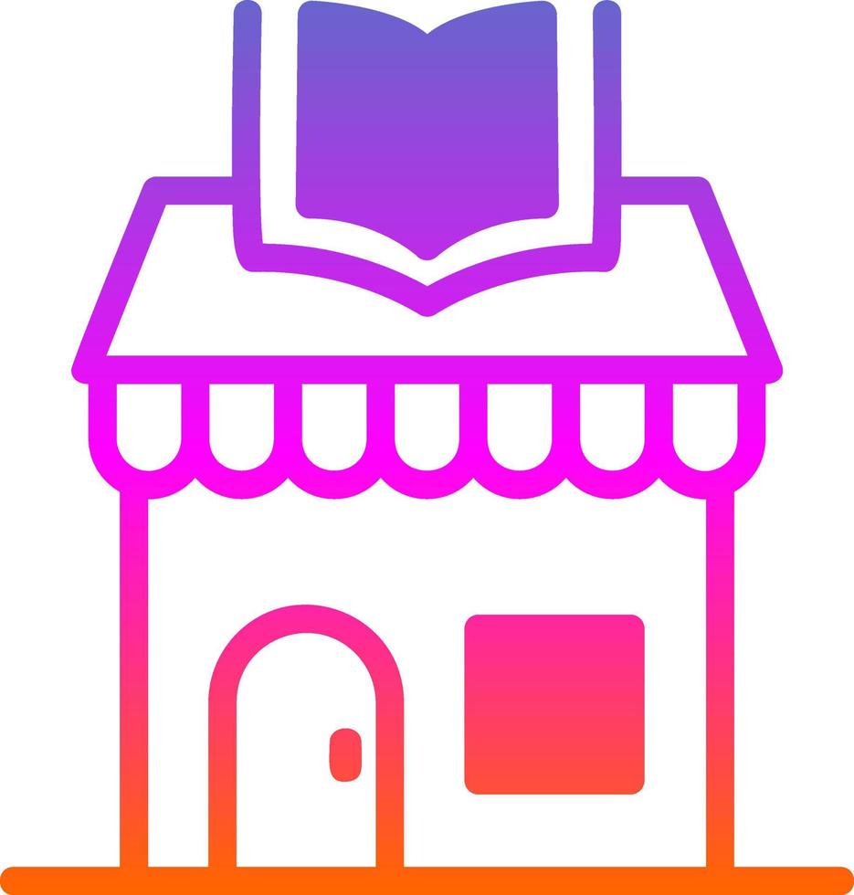 Book Shop Vector Icon Design