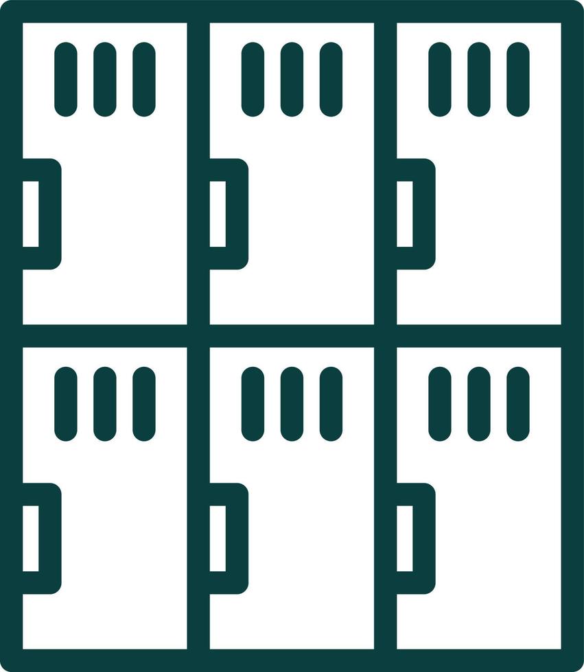 Locker Room Vector Icon Design