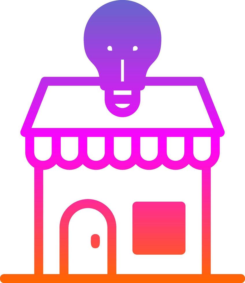 Electronics Shop Vector Icon Design
