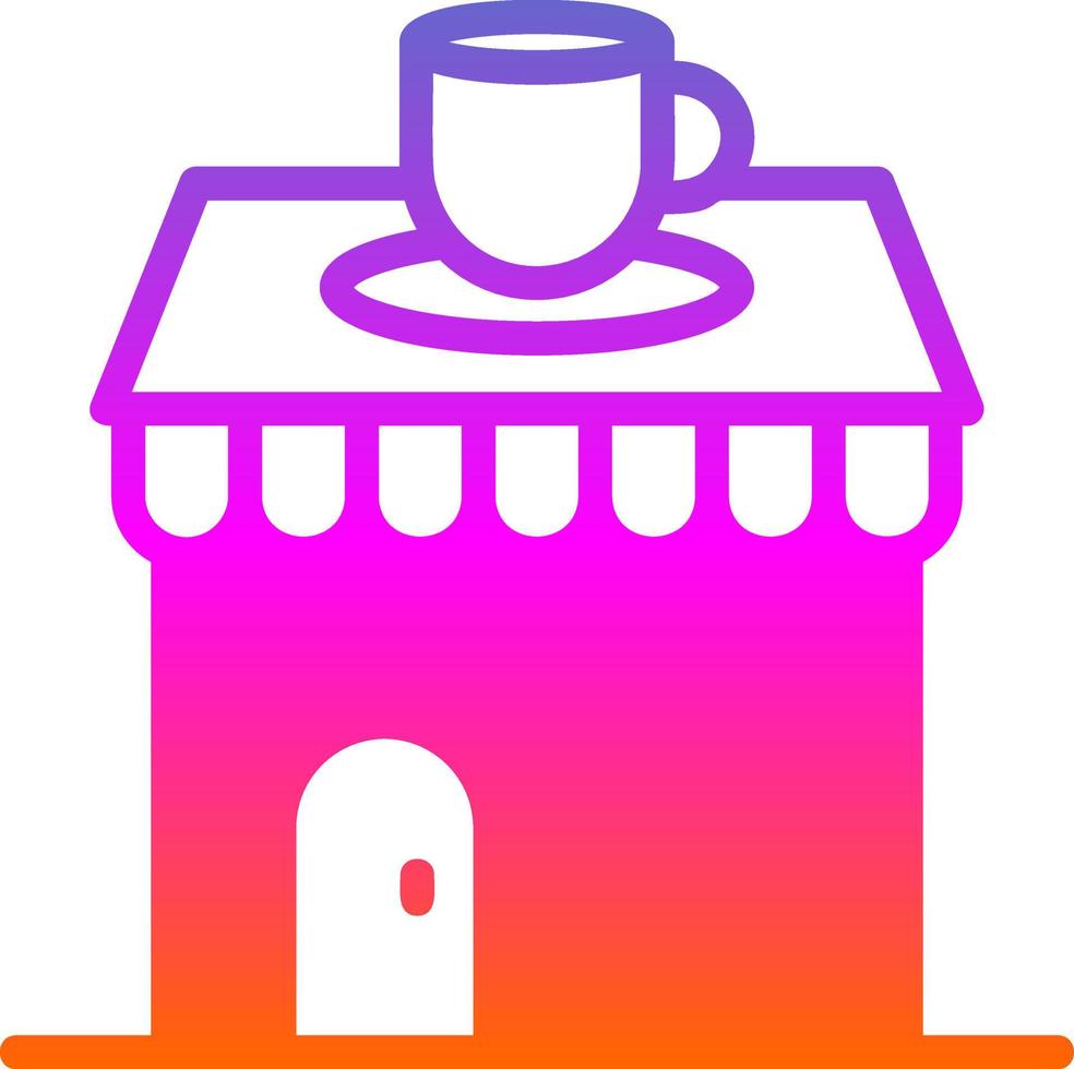 Coffee Shop Vector Icon Design