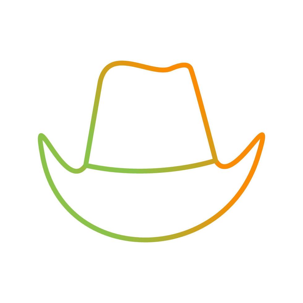 icono de vector de sombrero de vaquero