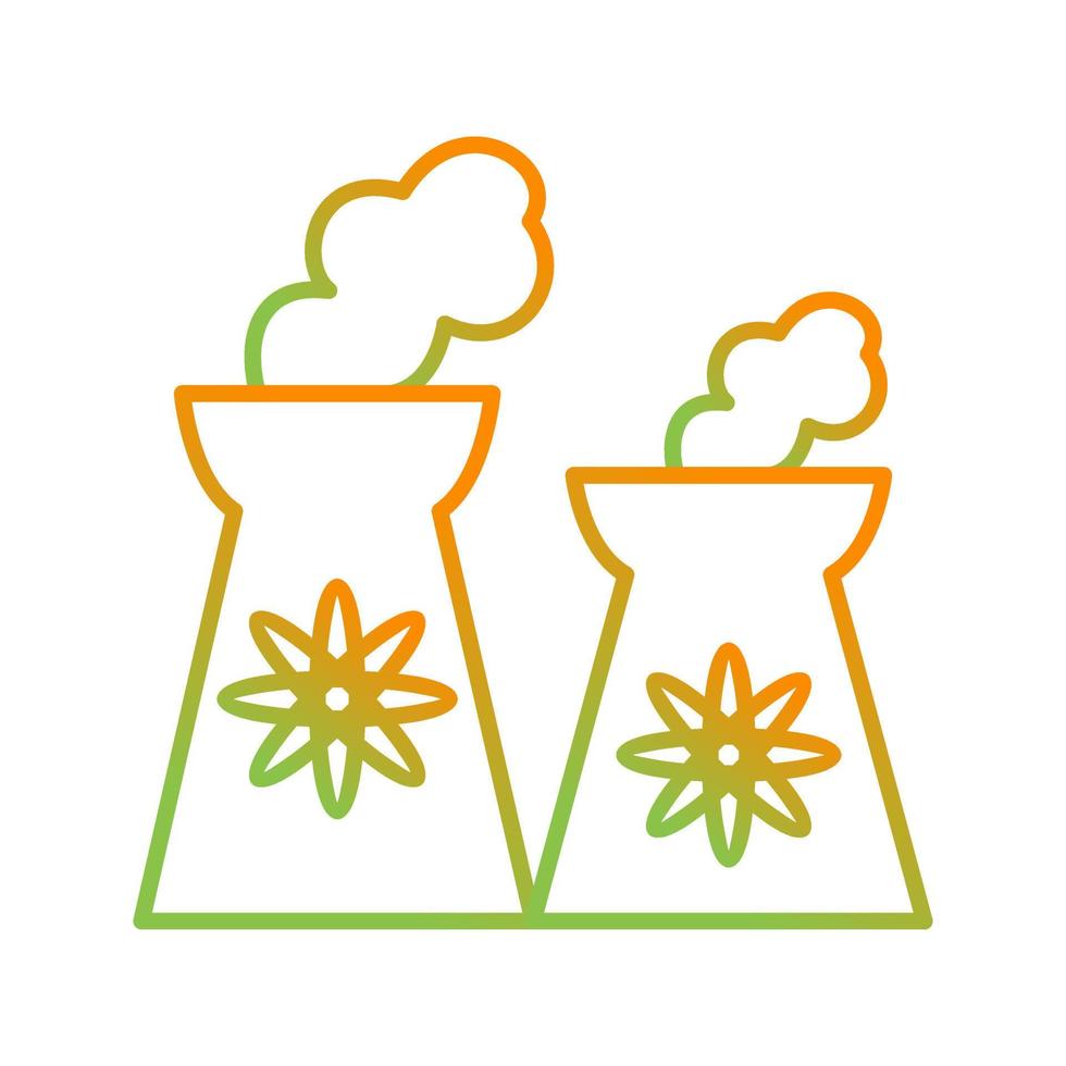Nuclear Plant Vector Icon
