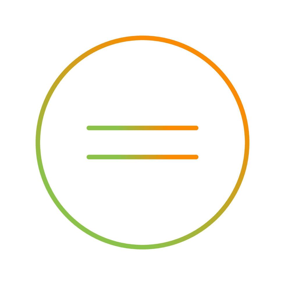 Equal To Vector Icon
