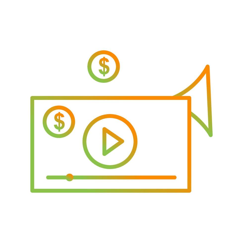 Video Marketing Vector Icon