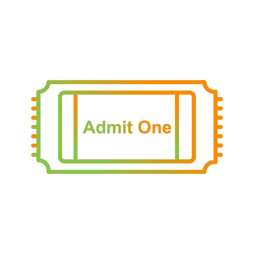 Movie Ticket Vector Icon