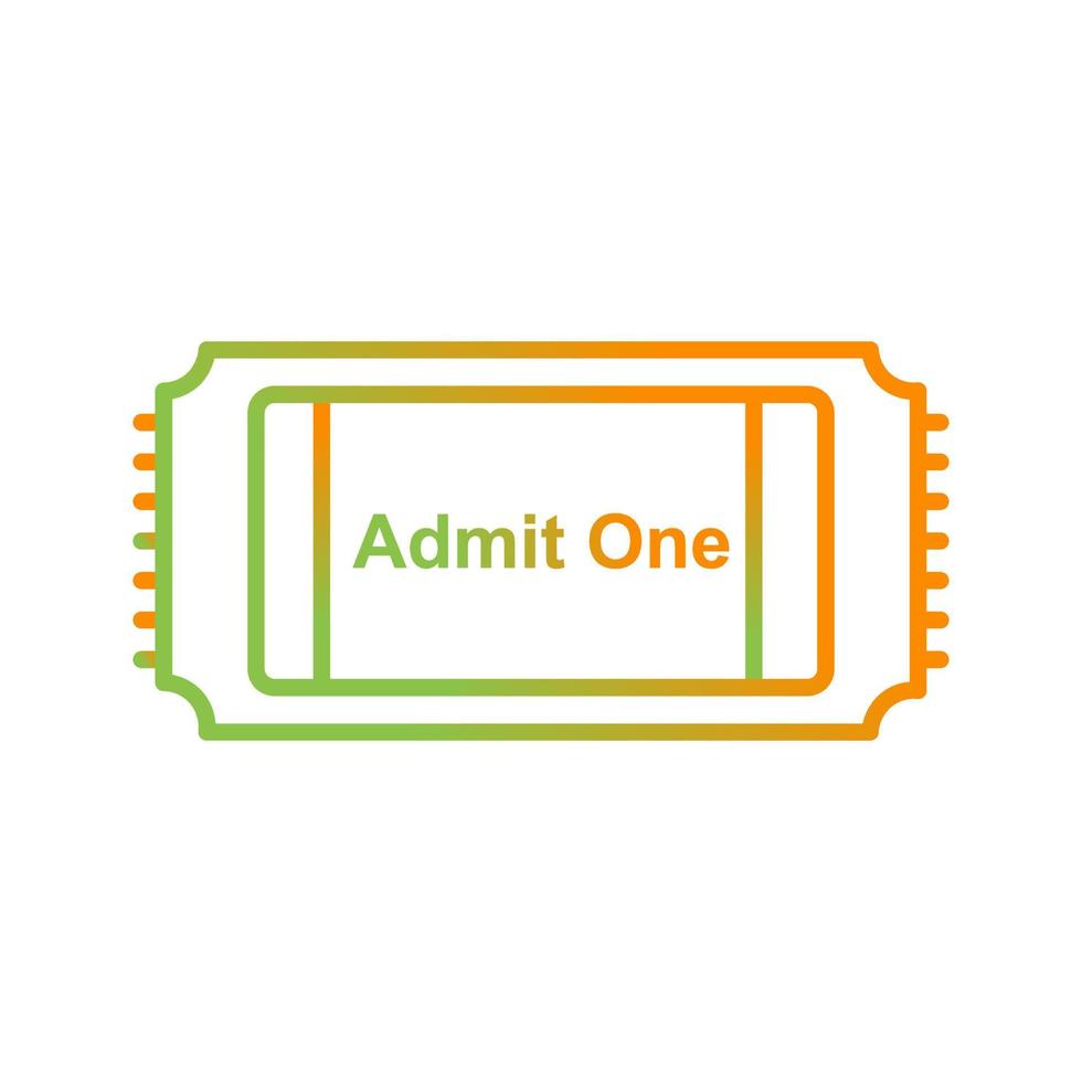 Movie Ticket Vector Icon