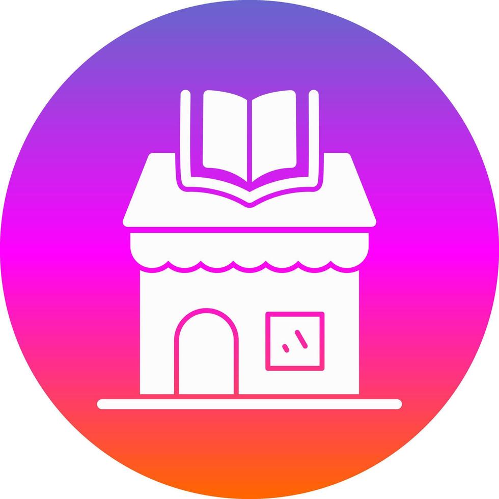 Book Shop Vector Icon Design