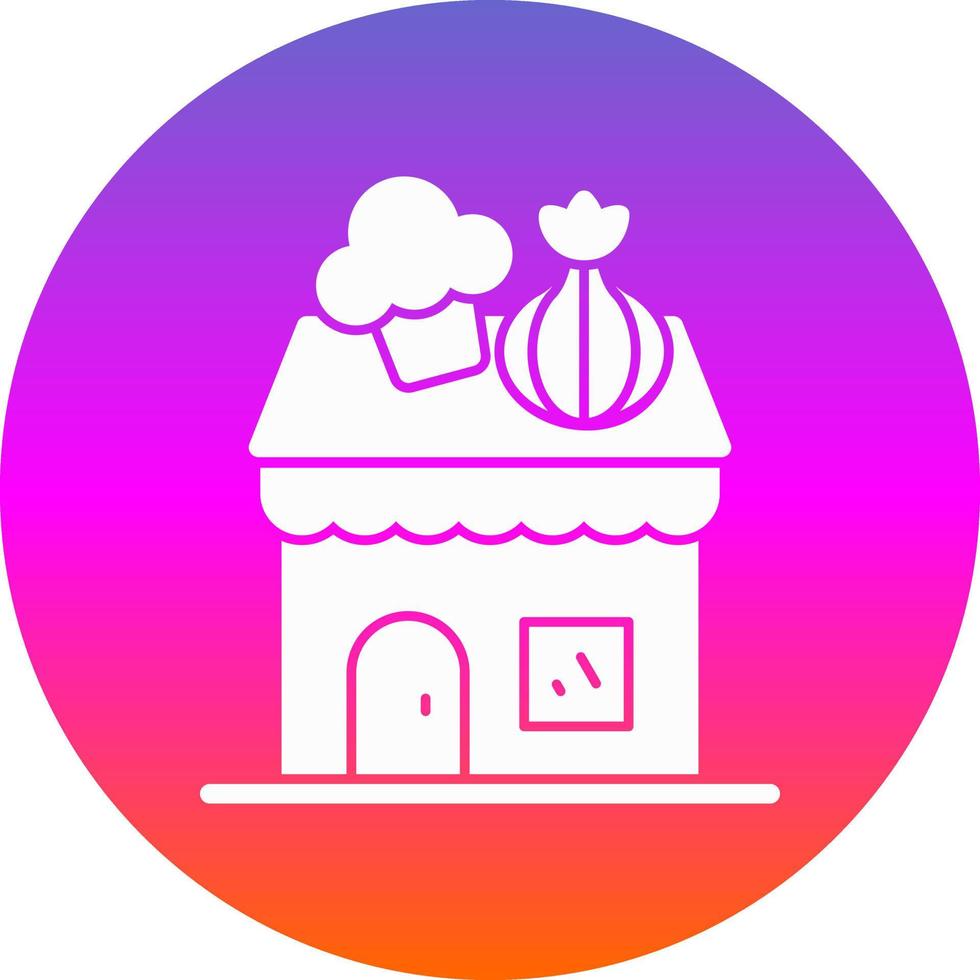 diseño de icono de vector de tienda de verduras