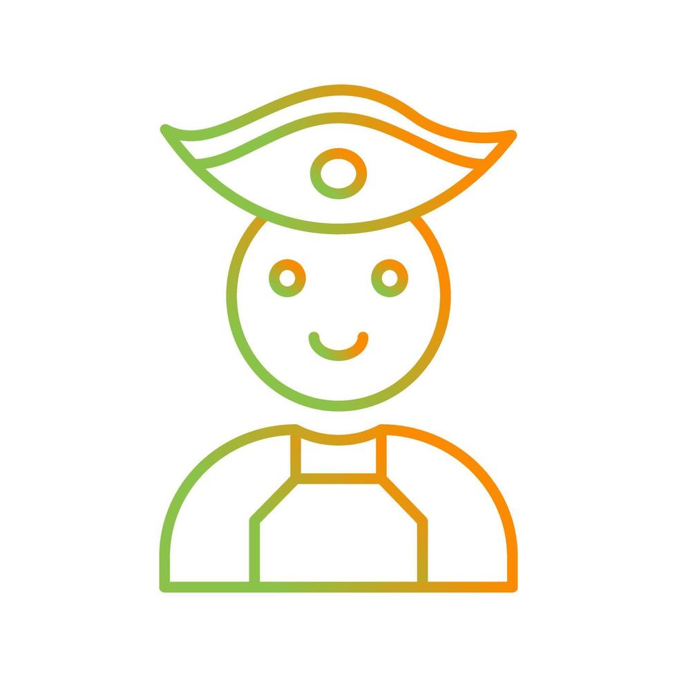 Male Pirate Vector Icon