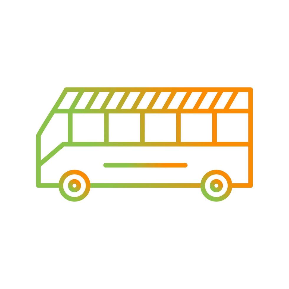 icono de vector de autobús escolar