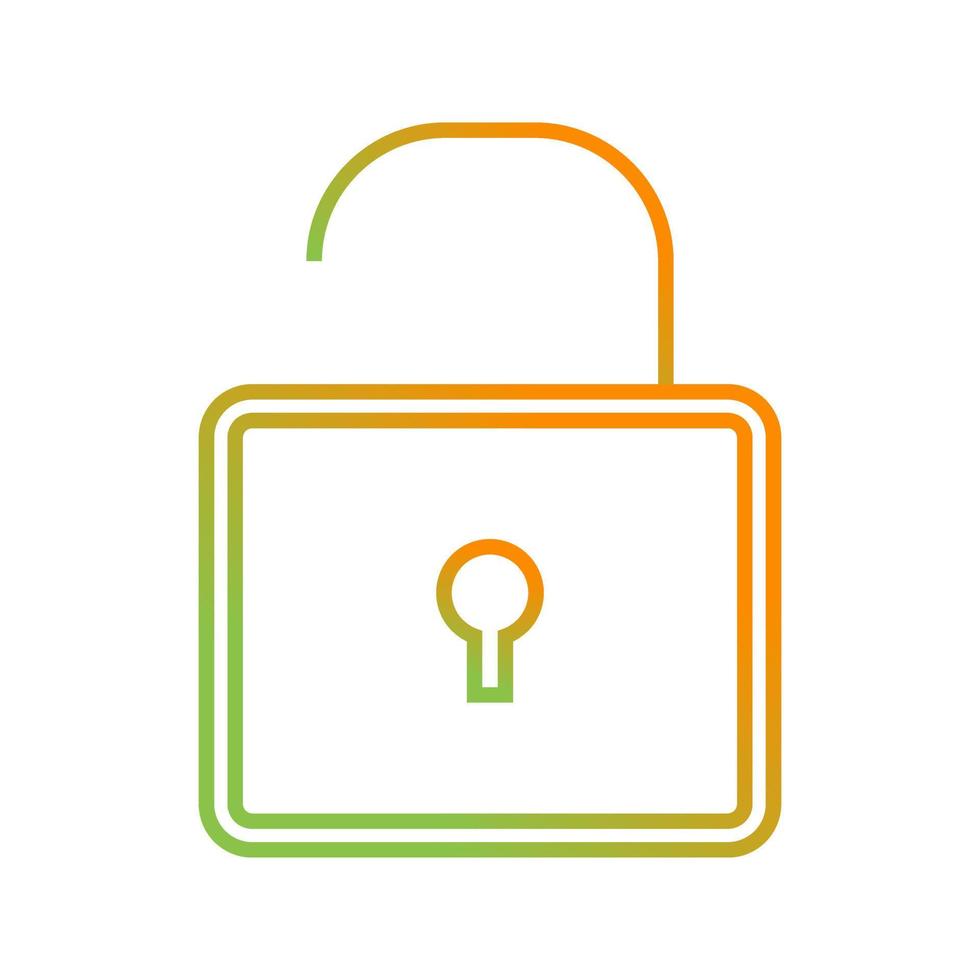 Open Lock Vector Icon Vector Icon