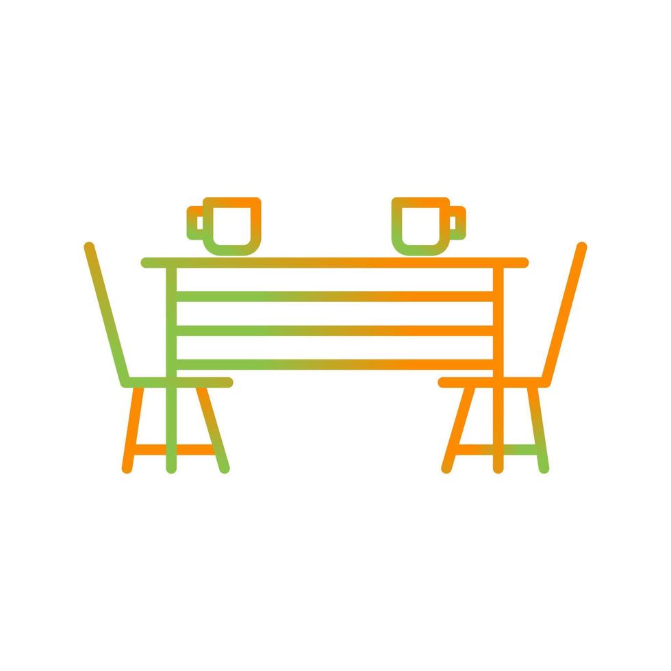 Dining Table Vector Icon