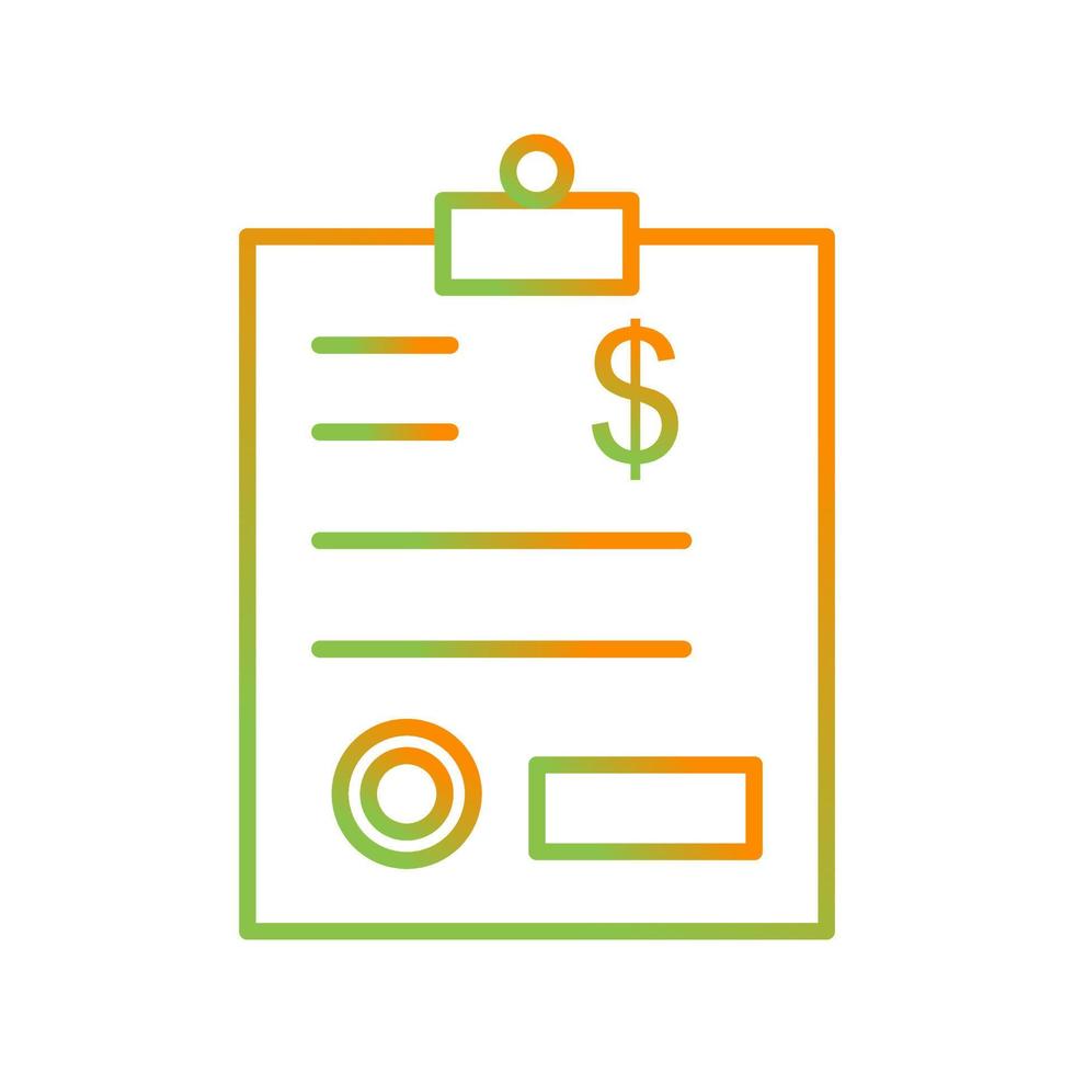 Invoice Vector Icon