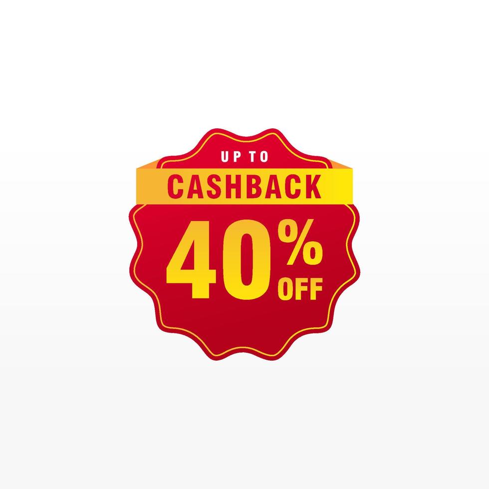 40 discount, Sales Vector badges for Labels, , Stickers, Banners, Tags, Web Stickers, New offer. Discount origami sign banner.