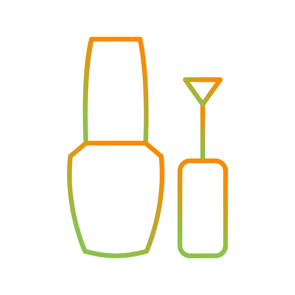 icono de vector de esmalte de uñas