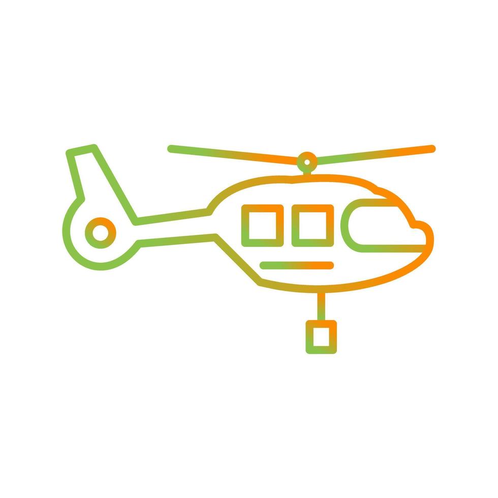 icono de vector de helicóptero