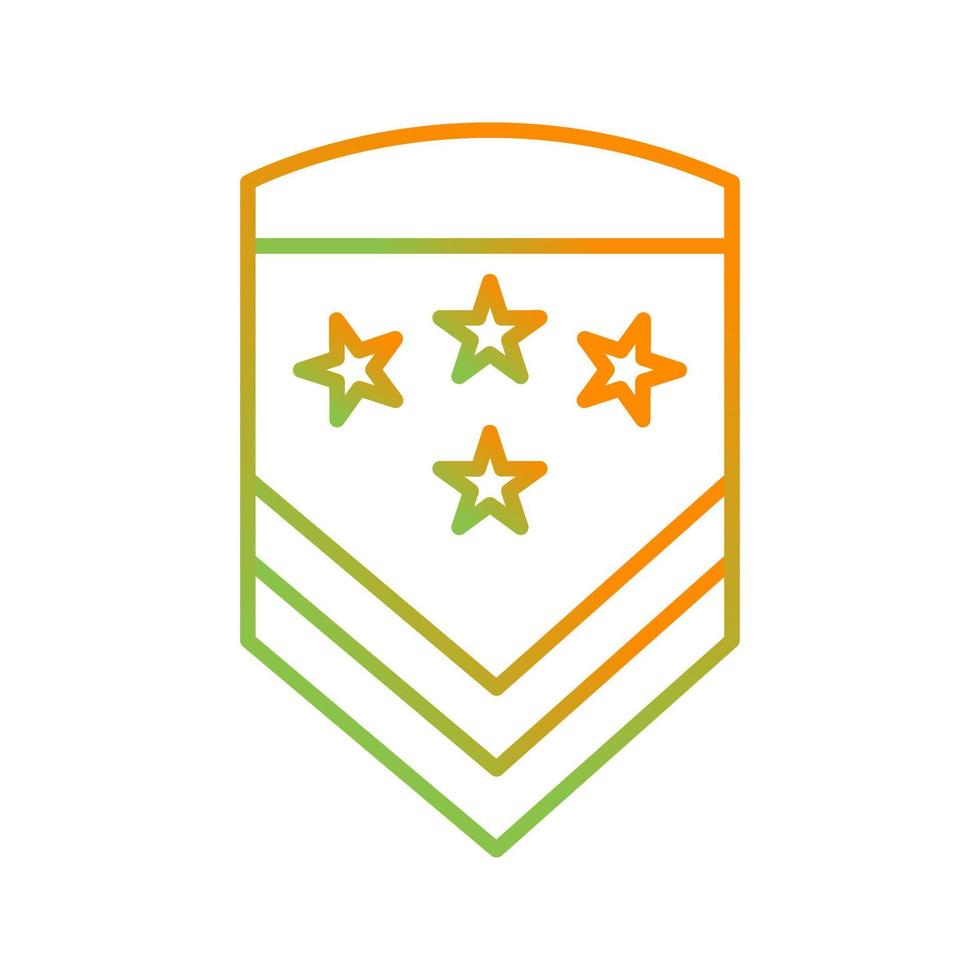 icono de vector de insignia militar