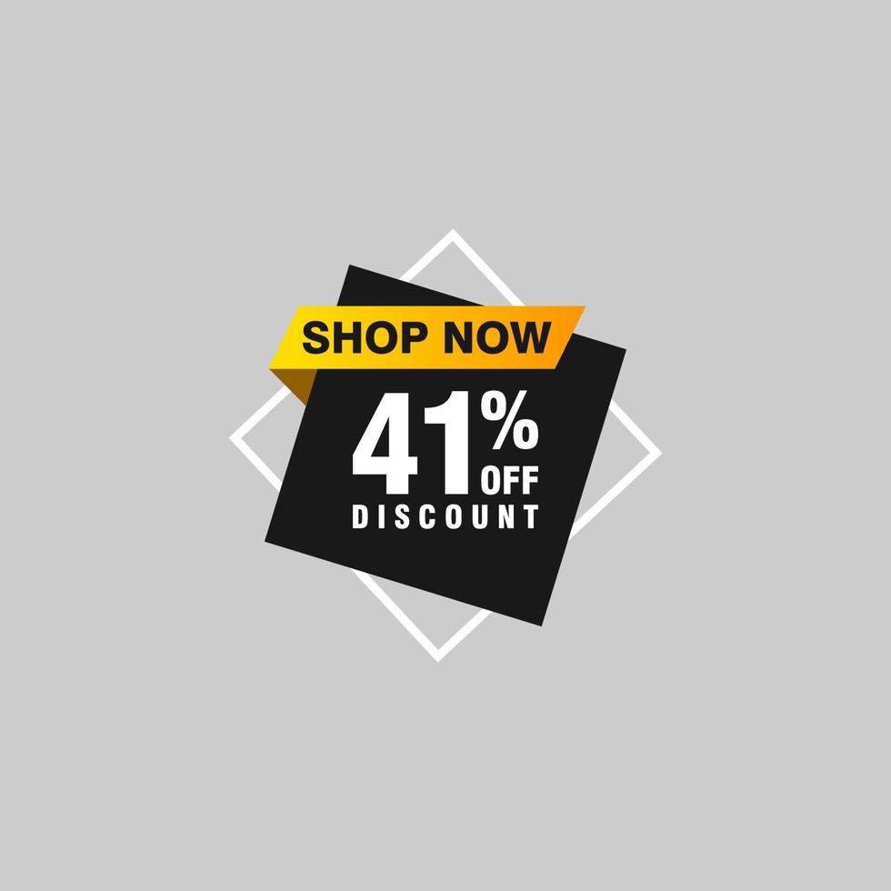 41 discount, Sales Vector badges for Labels, , Stickers, Banners, Tags, Web Stickers, New offer. Discount origami sign banner.