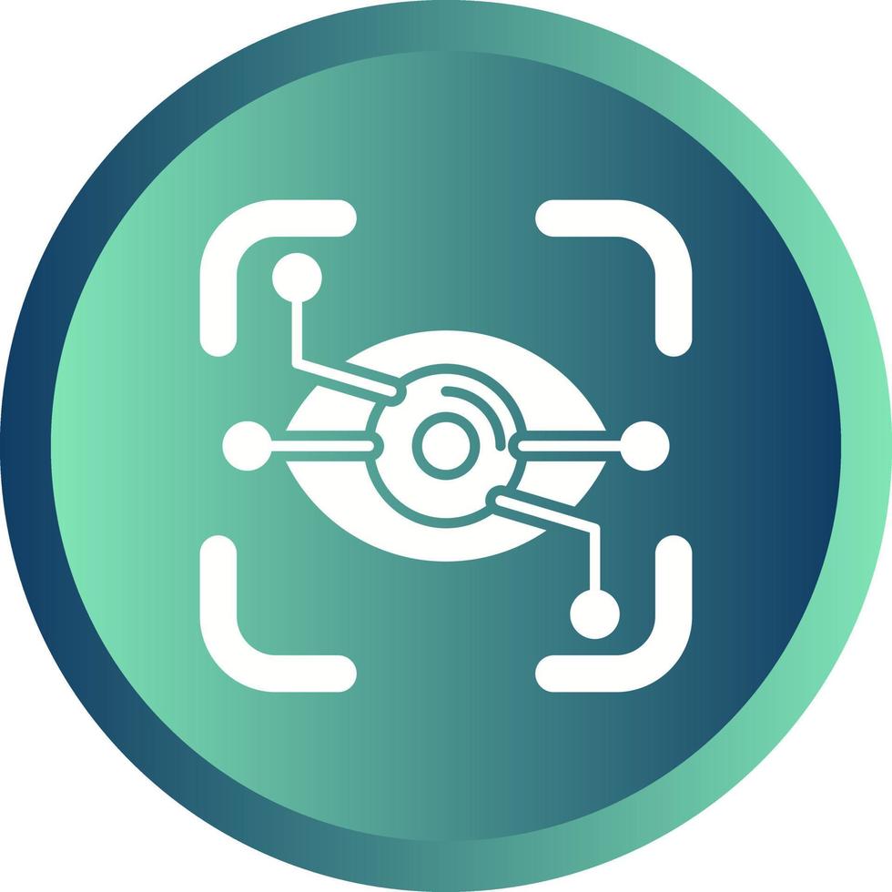 Eye Recognition Vector Icon