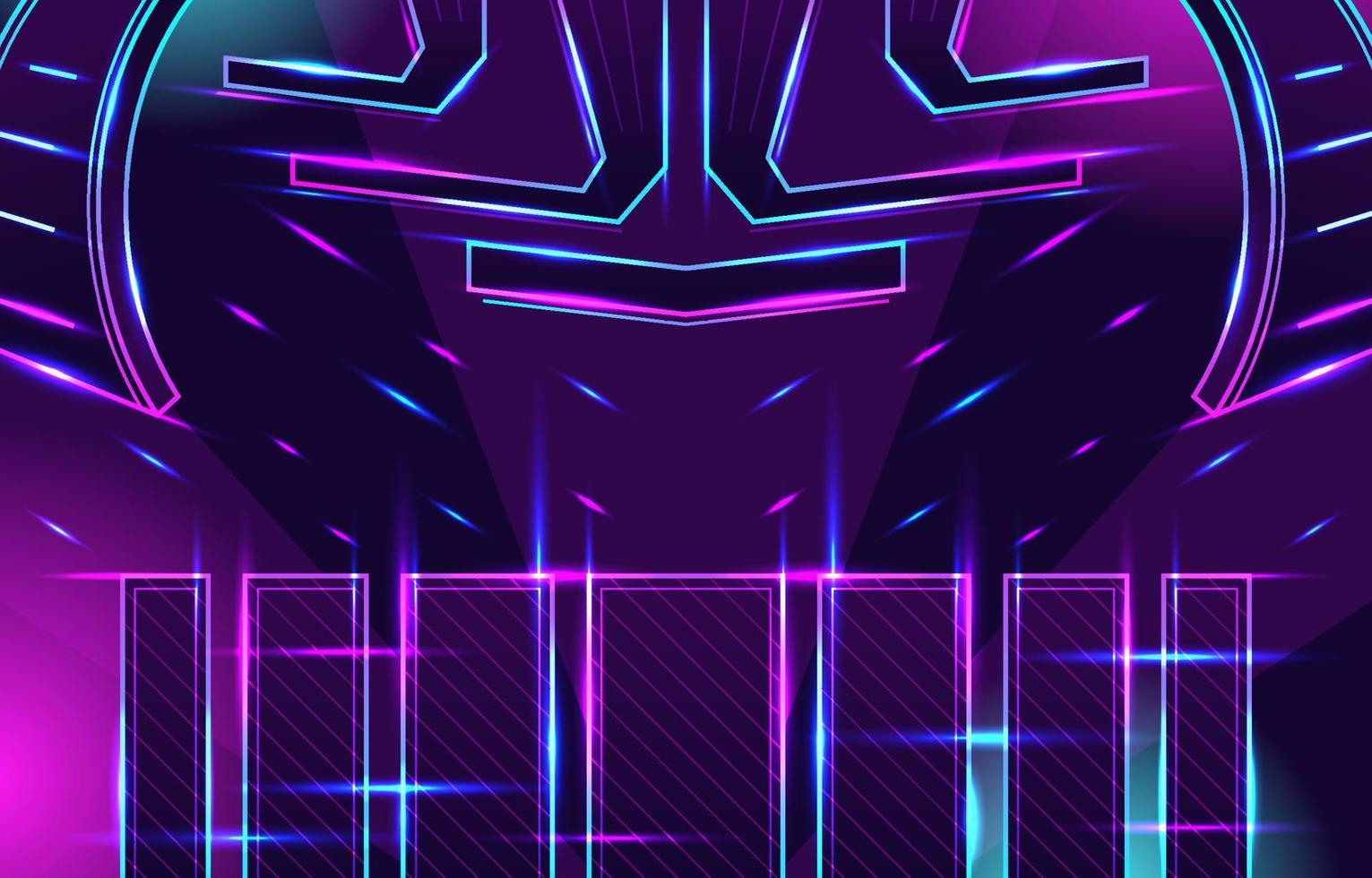 Colorful Neon Lights Concept vector