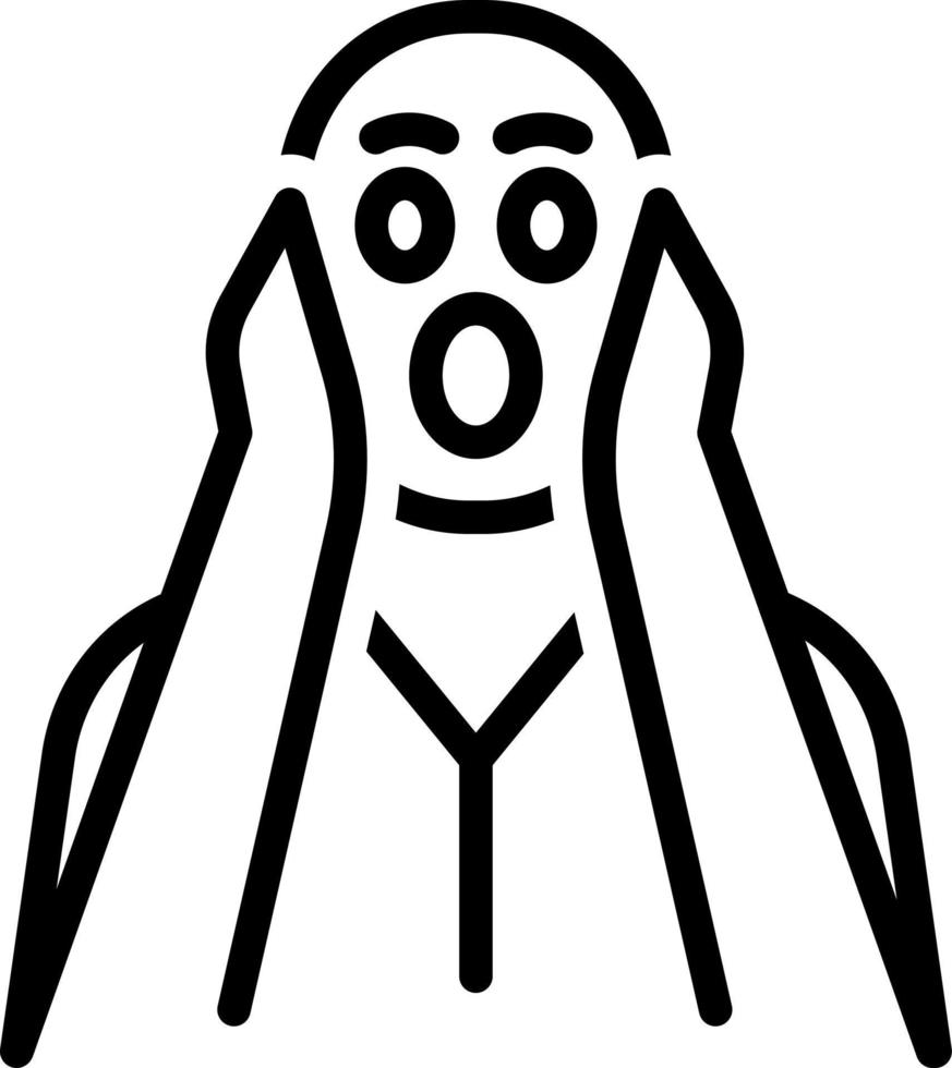 line icon for reaction vector