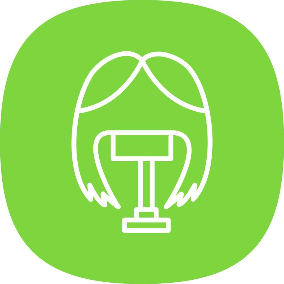 Wig Vector Icon Design