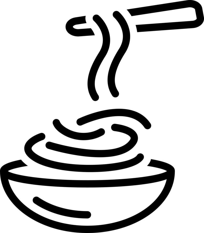 line icon for hiyashi vector