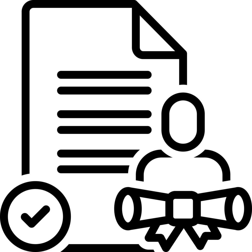 line icon for entitled vector