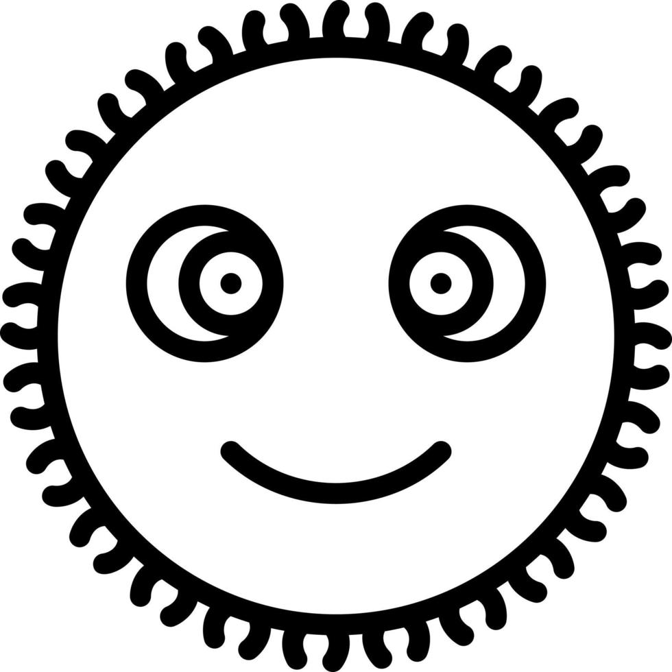 line icon for fuzzy vector