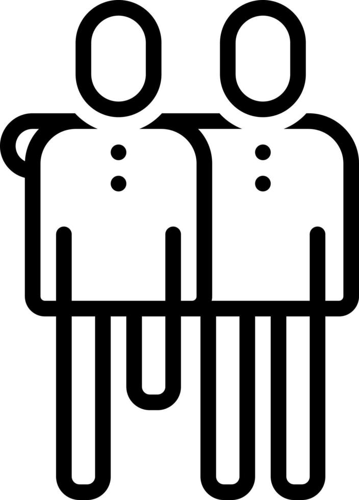 line icon for helped vector