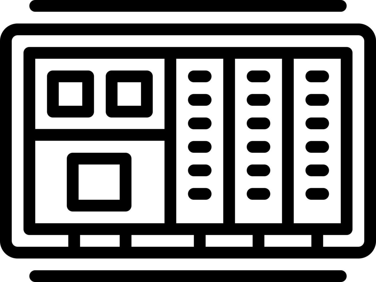 line icon for plc vector